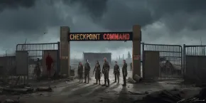 Checkpoint Command: Redefining Survival in the Zombie Apocalypse Logo