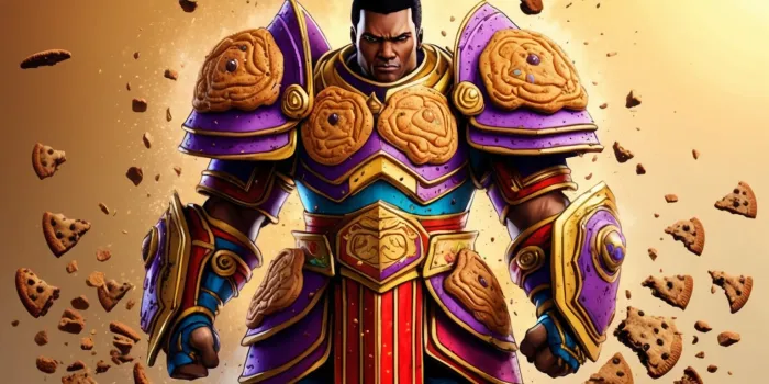 Cake Armor Chronicles: Unveiling the Tactical Brilliance of a Legendary Cookie Hero Logo