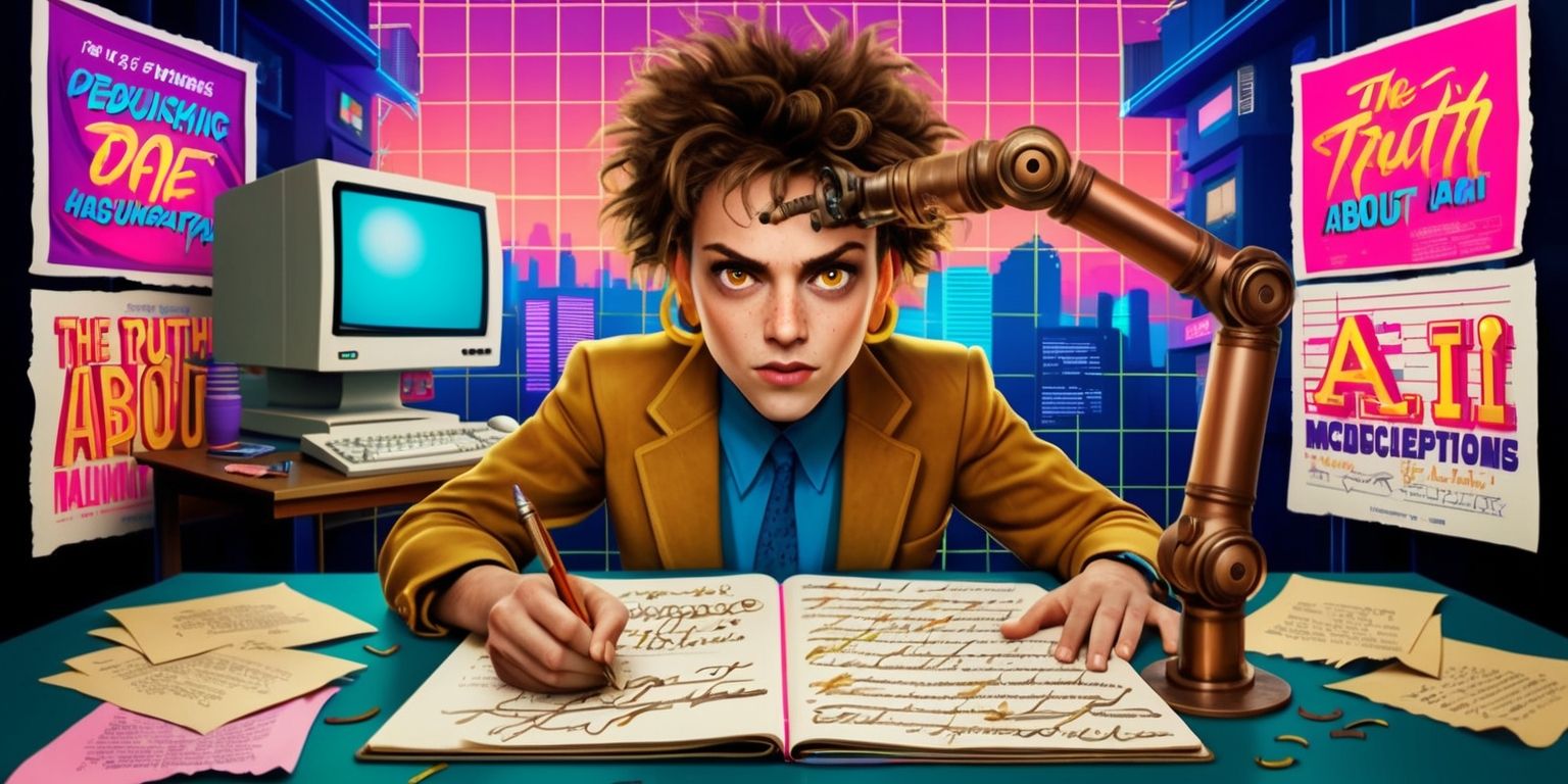 Handcrafted in Style: Debunking AI Misconceptions in a 1980s Game Narrative